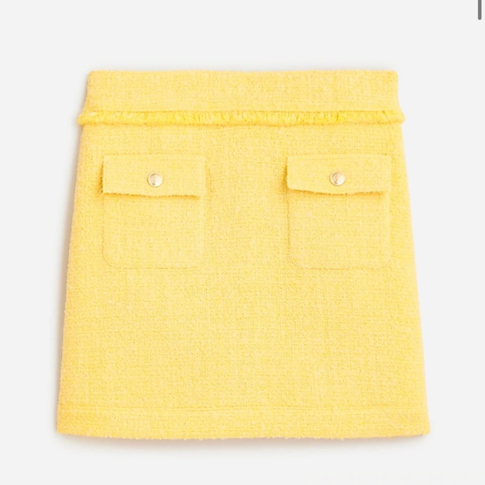 NWT JCrew patch pocket tweed mini skirt